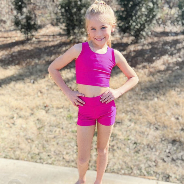 Youth girls compression shorts cheap