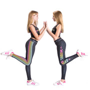 Model Squad Rainbow Stripe Leggings