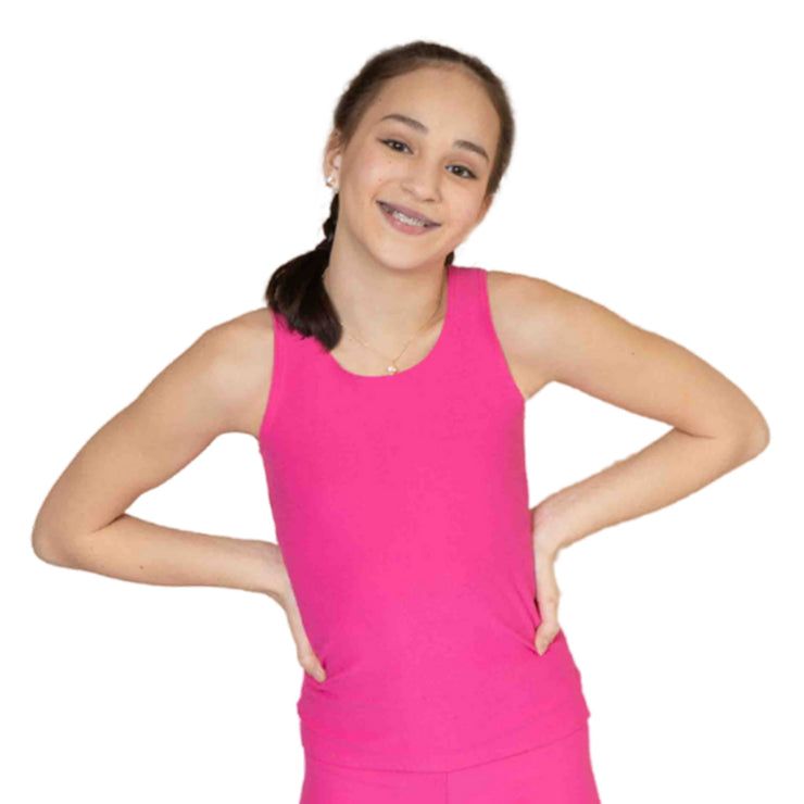 NEON Pink Compression Tank Top