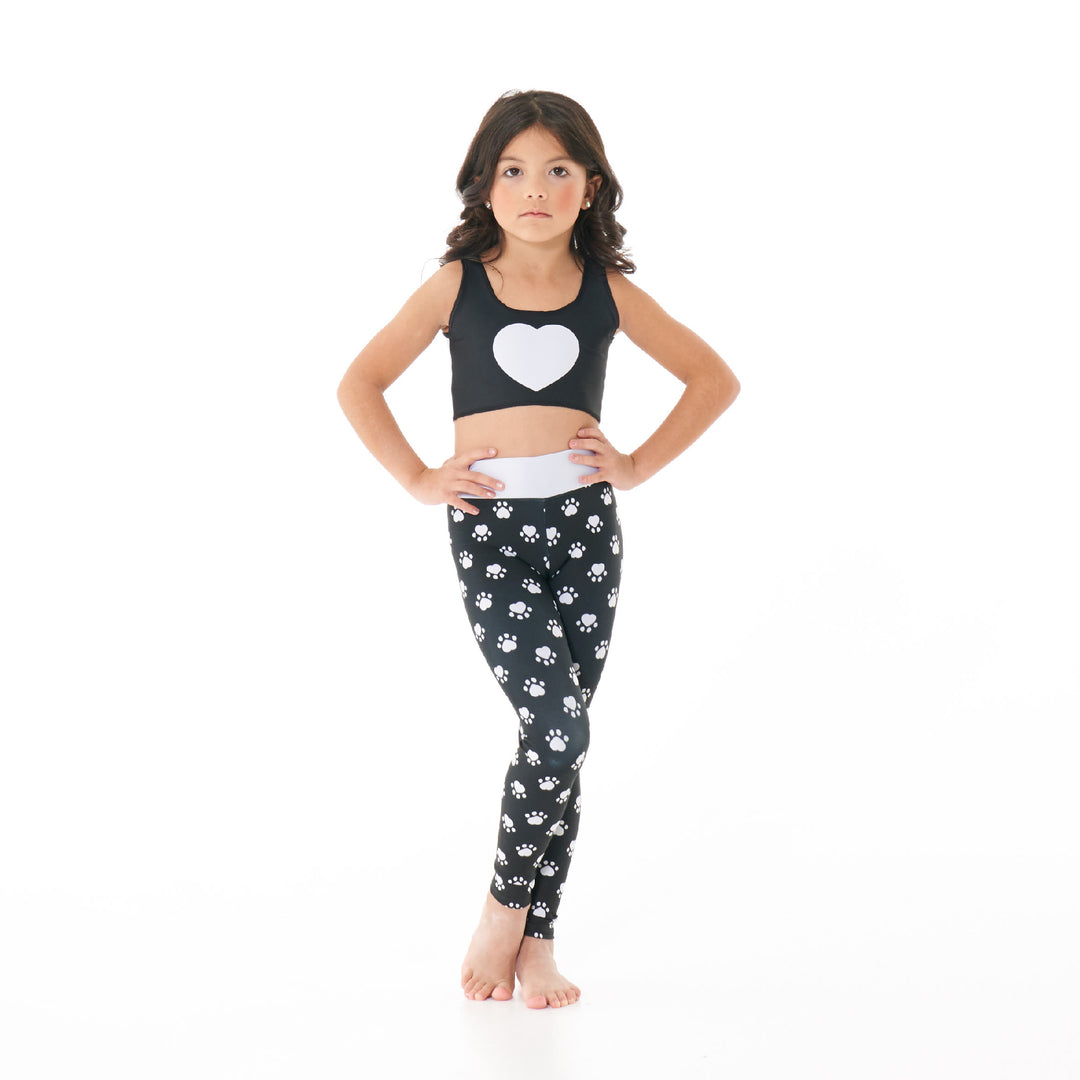 Paw print leggings wholesale clearance