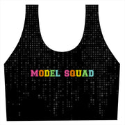 Model Squad Rainbow Stripe Crop Top