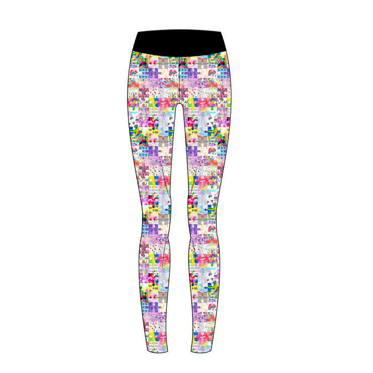 Lulu B Rainbow Confetti Slim Leg Pant - Multi